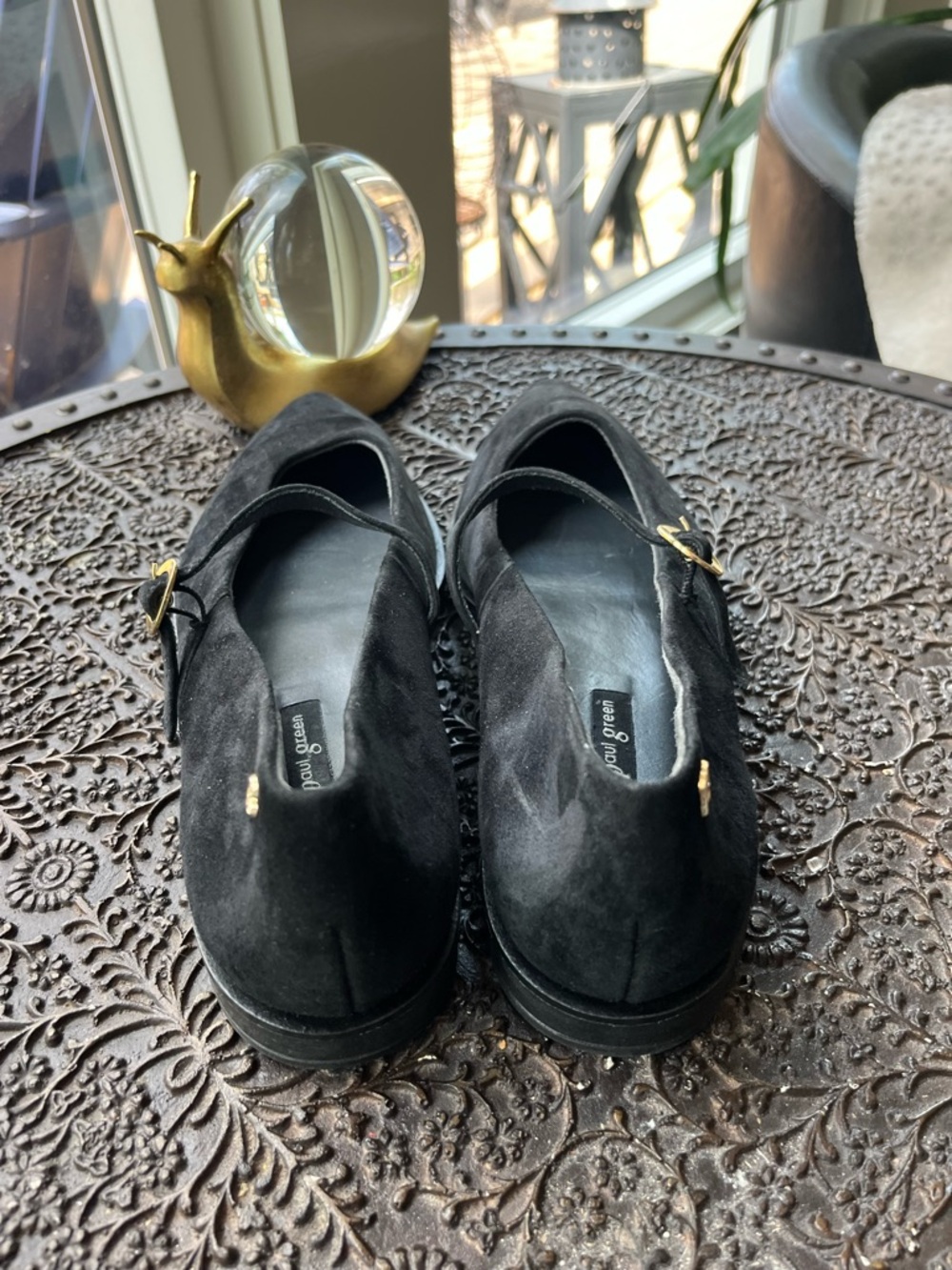 PAUL GREEN CARLA BLACK SUEDE MARY JANE BALLET FLATS 6.5 UK 9 US - Picture 9 of 11